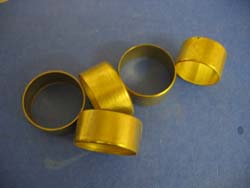 3 Beaded Brass Collars for Walking Stick Making Stickmaking 22mm 27mm diameter 